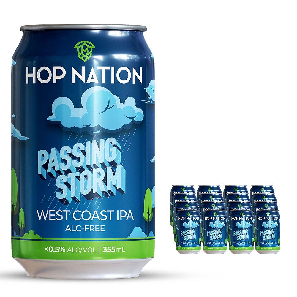 Passing Storm - Alc-Free West Coast IPA by Hop Nation Brewing Co