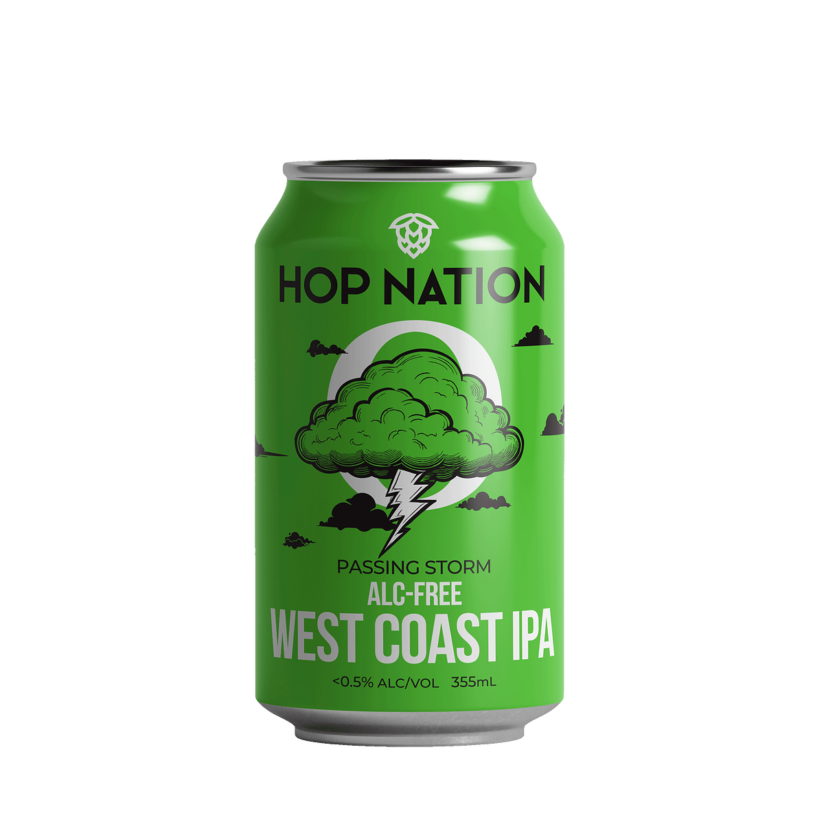 Passing Storm - Alc-Free West Coast IPA by Hop Nation Brewing Co.