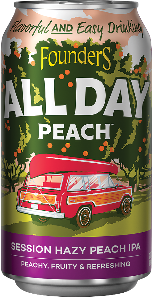 Founders All Day Peach IPA by Amery Ale Works