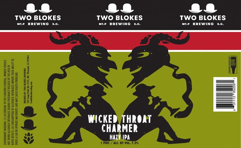 Wicked Throat Charmer IPA by Two Blokes Brewing Co.