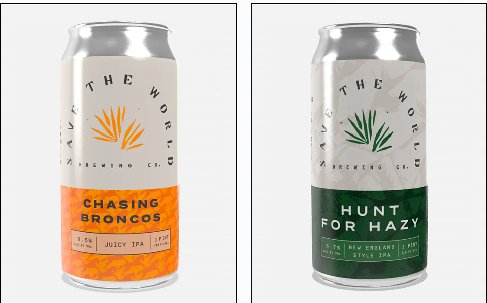 Save The World Chasing Broncos Hazy IPA by Whitestone Brewery