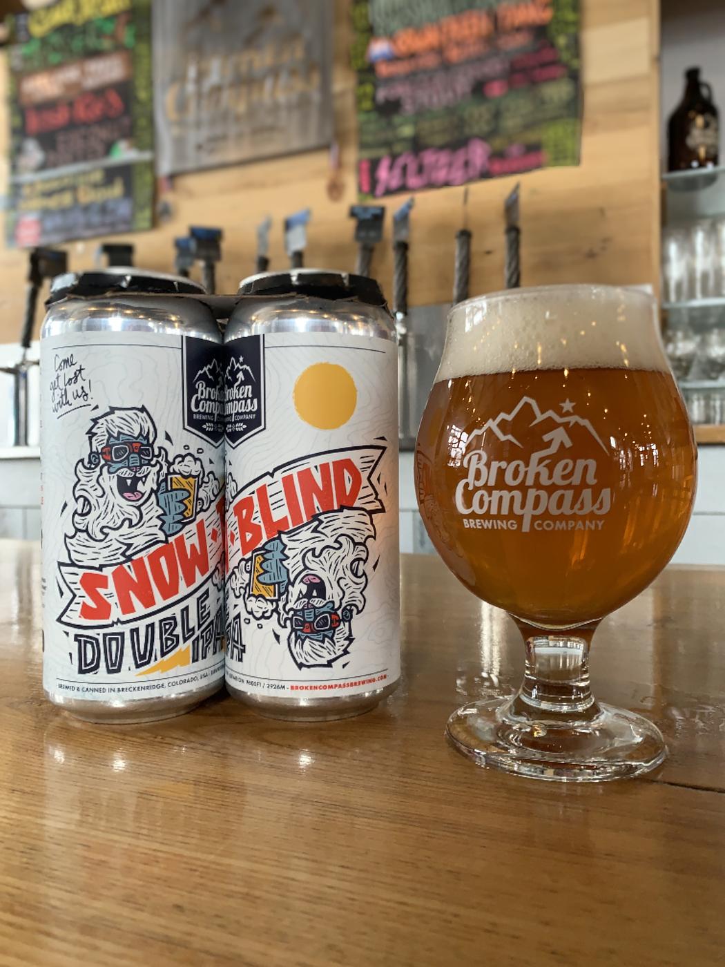 Snow Blind Double IPA by Broken Compass Brewing