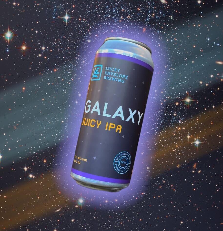 Galaxy's Back IPA by Lucky Envelope Brewing
