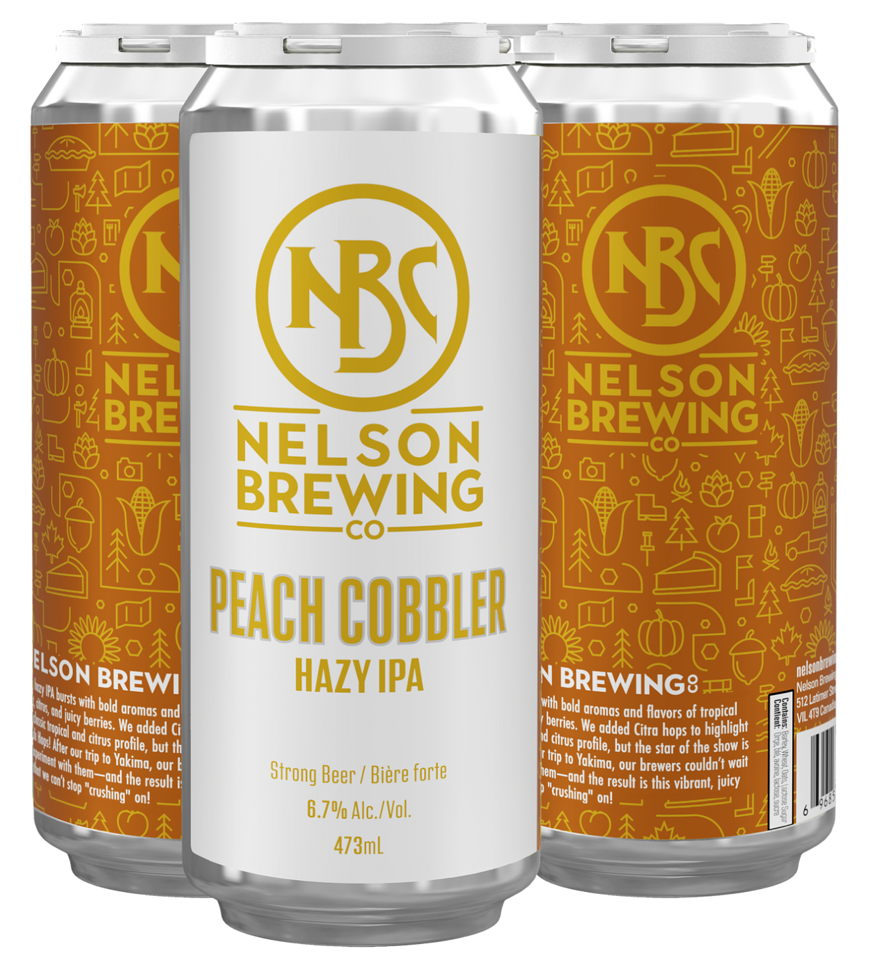 Peach Cobbler Hazy IPA by Nelson Brewing Company