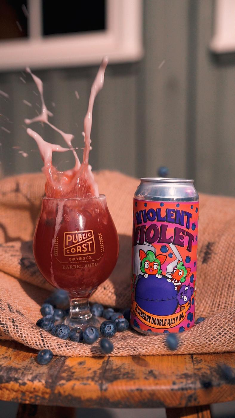 Violent Violet Blueberry Hazy IPA by Big Dog's Brewing Co