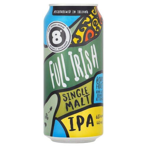 Full Irish Single Malt IPA by Eight Degrees Brewing