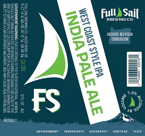 Onshore West Coast IPA by Full Sail Brewing Co