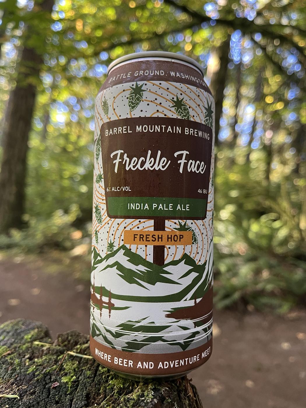Freckle Face Fresh Hop IPA by Barrel Mountain Brewing