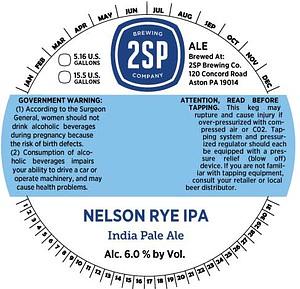 Nelson Rye by 2SP Brewing Company