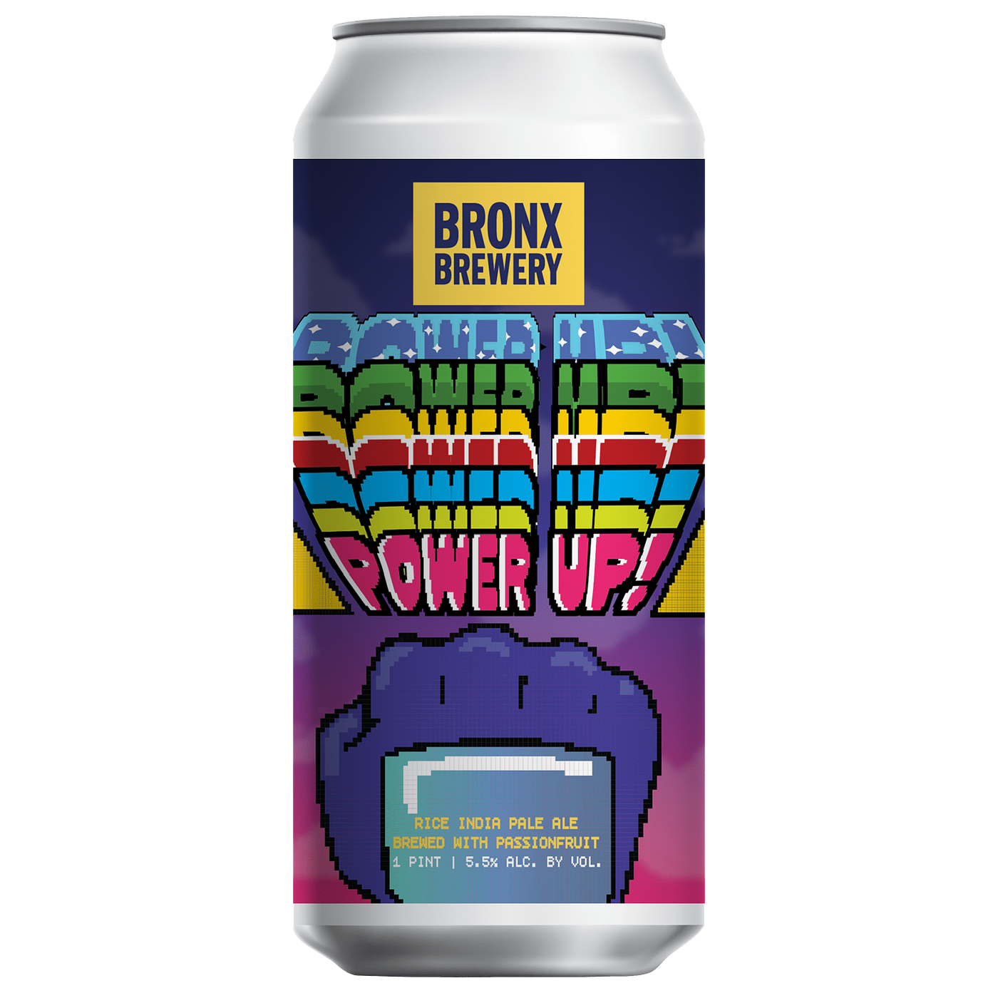Power Up: Rice IPA w/ Passionfruit by The Bronx Brewery