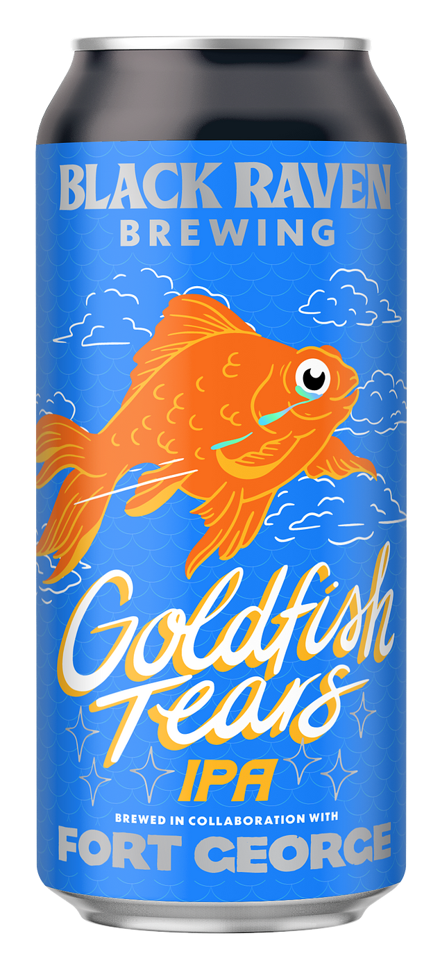 Black Raven x Fort George Goldfish Tears IPA by Black Raven Brewing Co