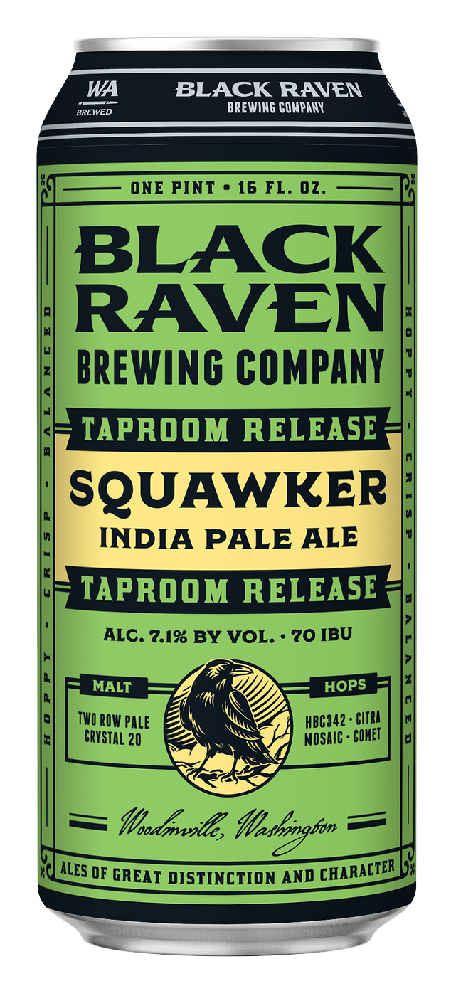 Squawker IPA by Black Raven Brewing Co Woodinville