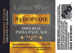 83 Hoptane Imperial IPA by Lydian Stone Brewery