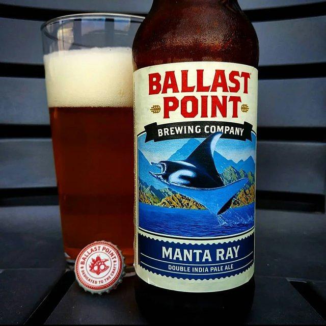 Manta Ray Double IPA by Ballast Point Brewing Company - Little Italy