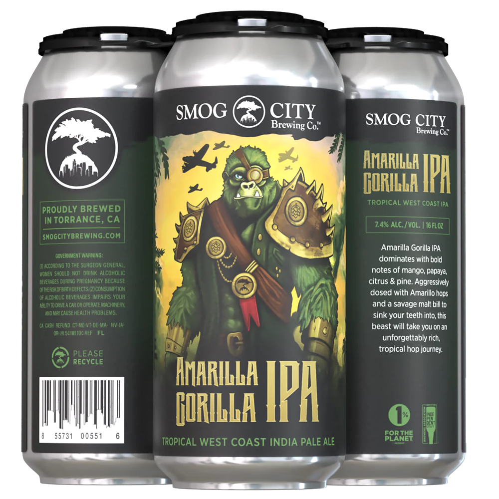 Amarilla Gorilla IPA by Smog City Brewing Wood Cellar