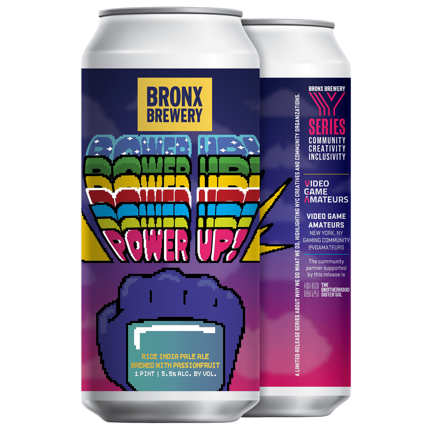 Power Up: Rice IPA w/ Passionfruit by The Bronx Brewery