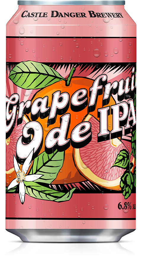 Grapefruit Ode IPA by Castle Danger Brewery