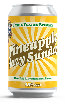 Pineapple Hazy Sunday by Castle Danger Brewery