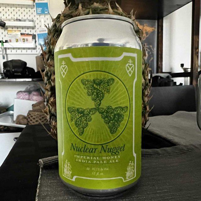 Nuclear Nugget Honey Imperial IPA by Lickinghole Creek Craft Brewery