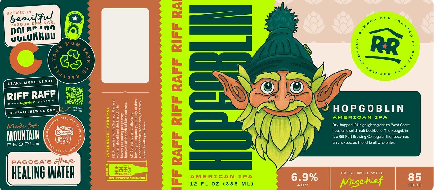 Hopgoblin IPA by Riff Raff Brewing