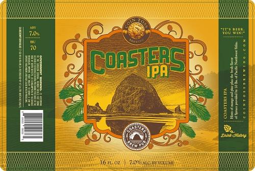 Coasters IPA by Coin Toss Brewing Co