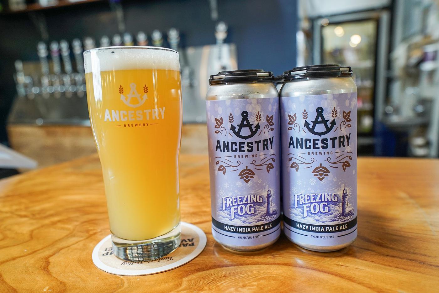 Freezing Fog Hazy IPA by Ancestry Brewery