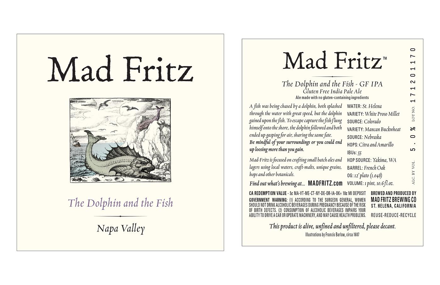 the Dolphin and the fish - Gluten Free IPA by Mad Fritz