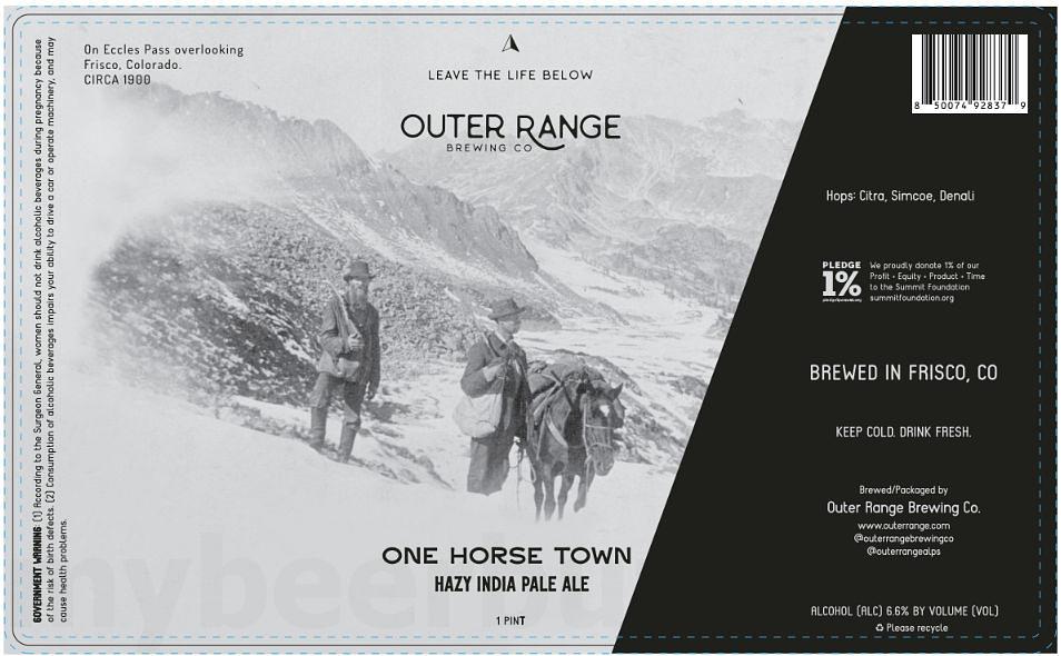 One Horse Town by Outer Range Brewing Co