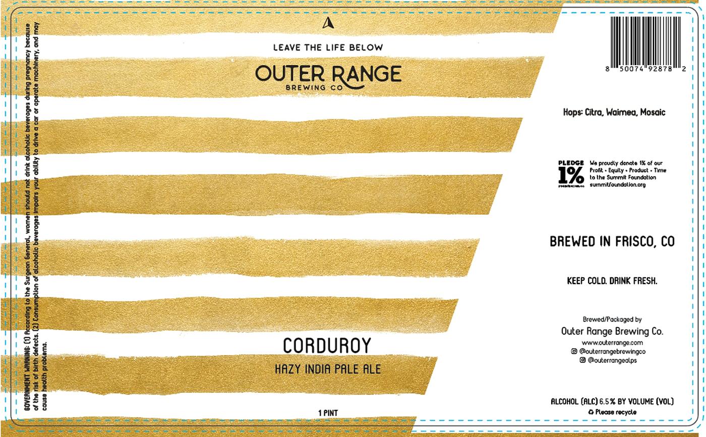 Corduroy by Outer Range Brewing Co