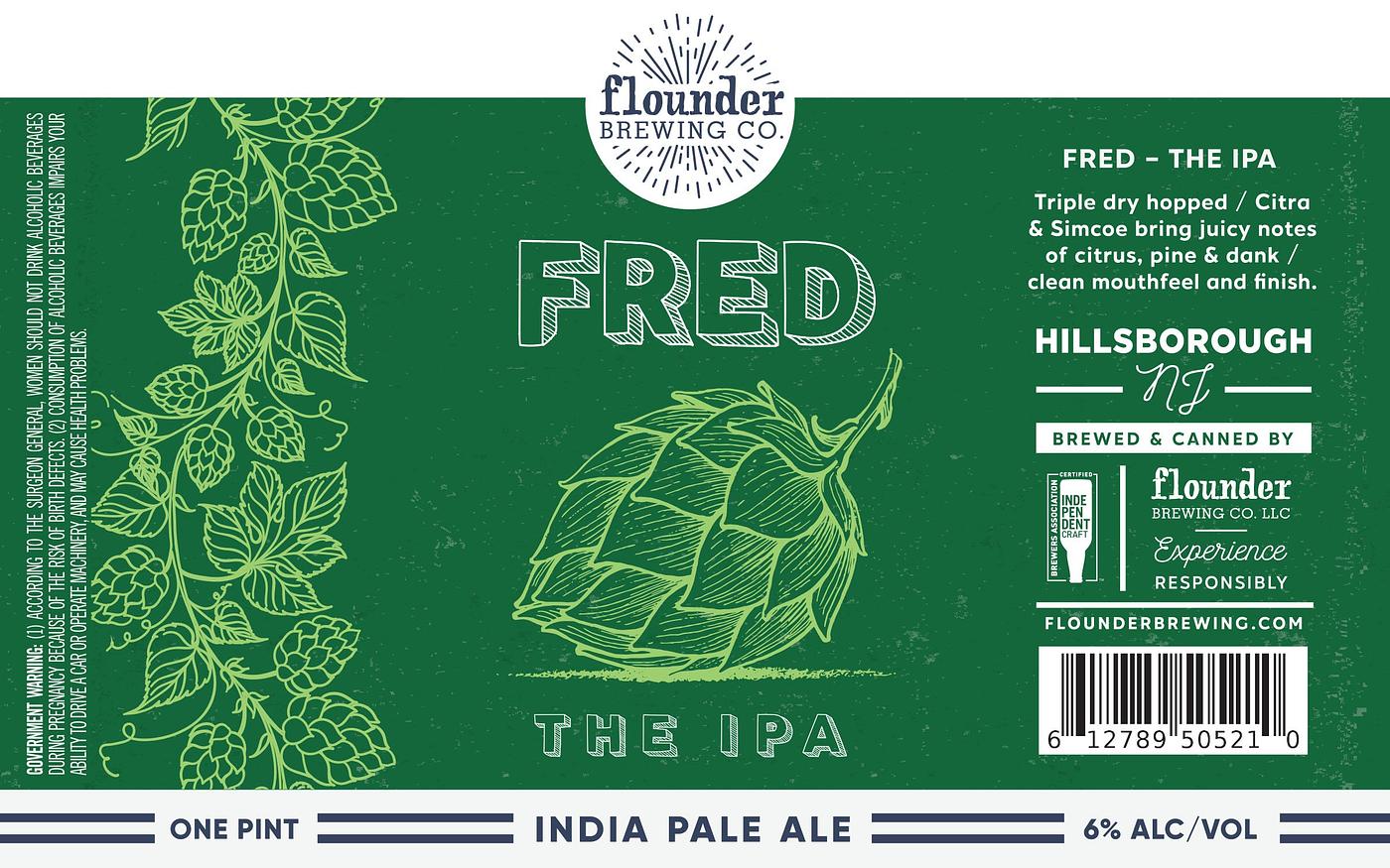 Fred the IPA by Flounder Brewing Co