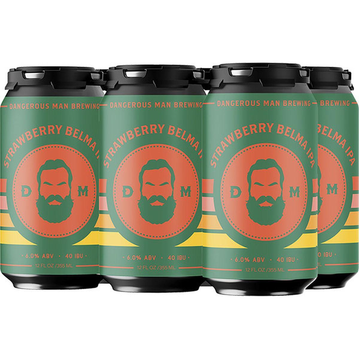 Strawberry Belma IPA by Dangerous Man Brewing Co