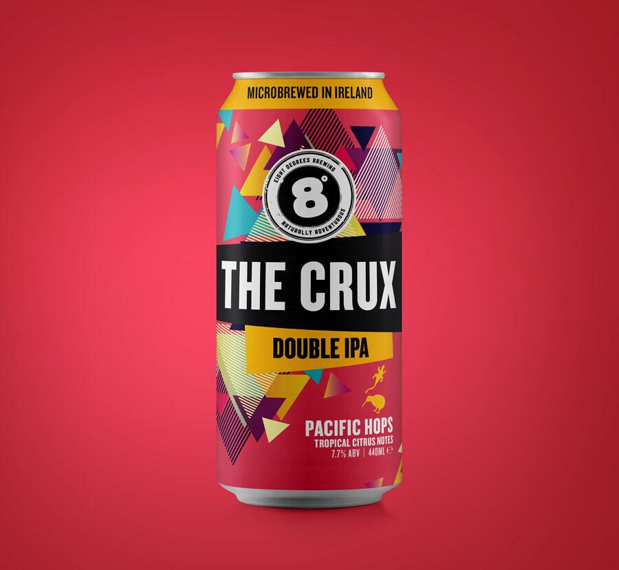 The Crux Double IPA with Pacific hops by Eight Degrees Brewing