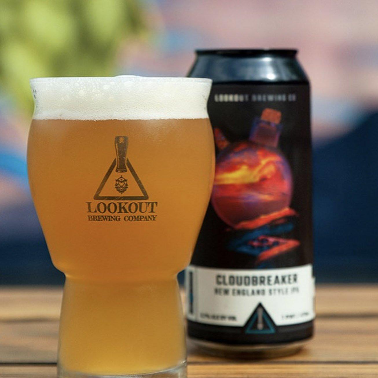 Curren's Cloudbreaker Hazy IPA by Lookout Brewing Company