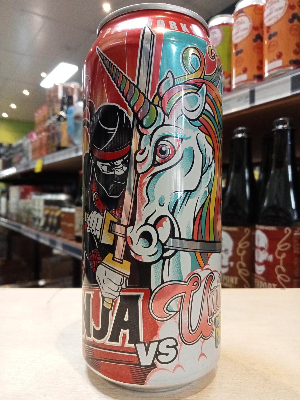Ninja Vs. Unicorn by Lucky Monk Burger, Pizza & Beer Co