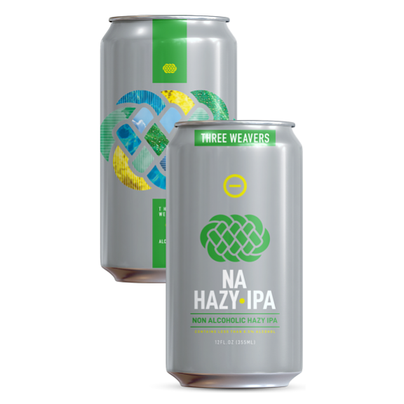 NA Hazy IPA by Three Weavers Brewing Company
