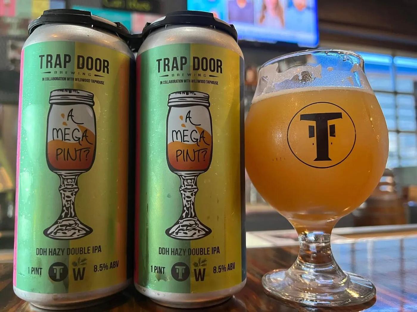 A Mega Pint by Trap Door Brewing
