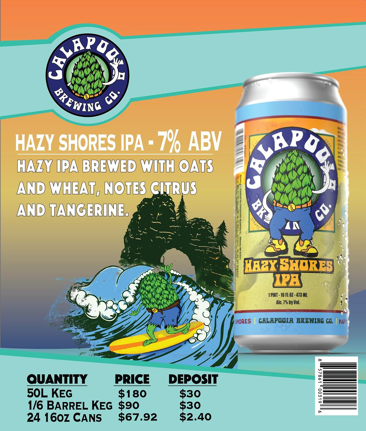 Hazy Shores IPA by Calapooia Brewing Co / Siletz Ales
