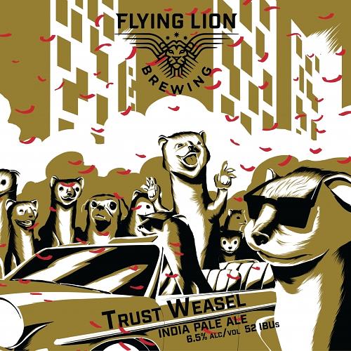 Cask: Trust Weasel w/ Belma Hops by Flying Lion Brewing