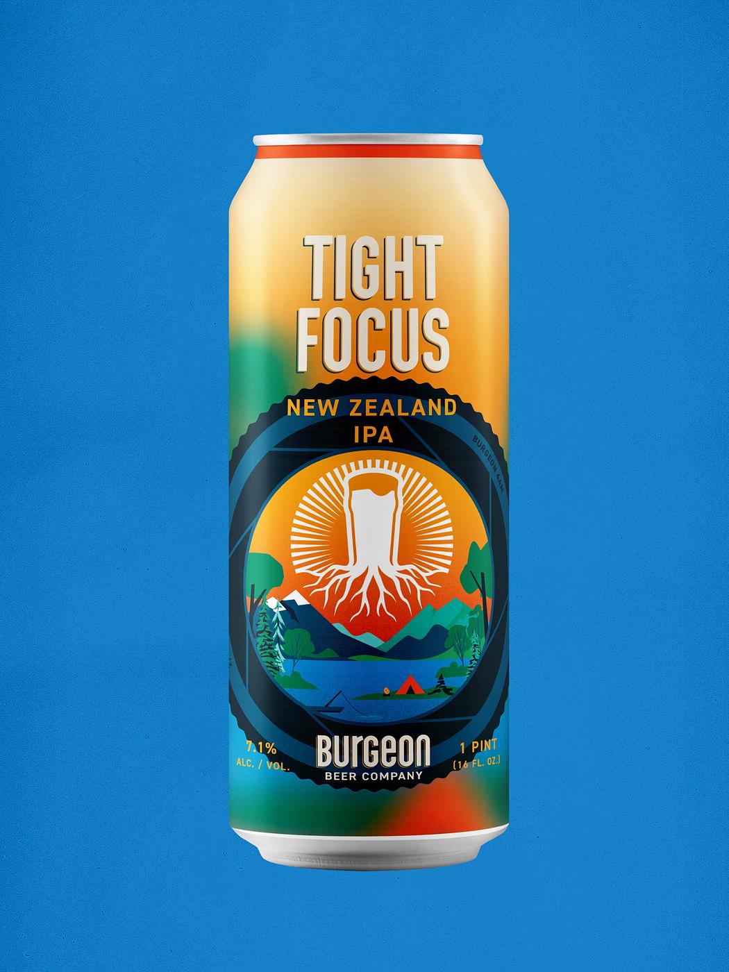 Tight Focus DDH IPA by Burgeon Beer Company