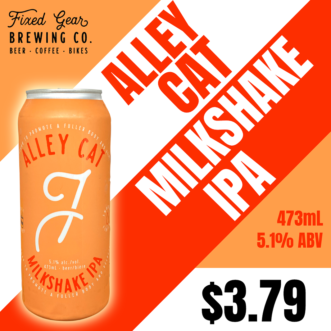 Alley Cat Milkshake IPA by Fixed Gear Brewing Co.