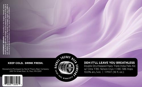DDH It'll Leave You Breathless by Barrel Theory Beer Company