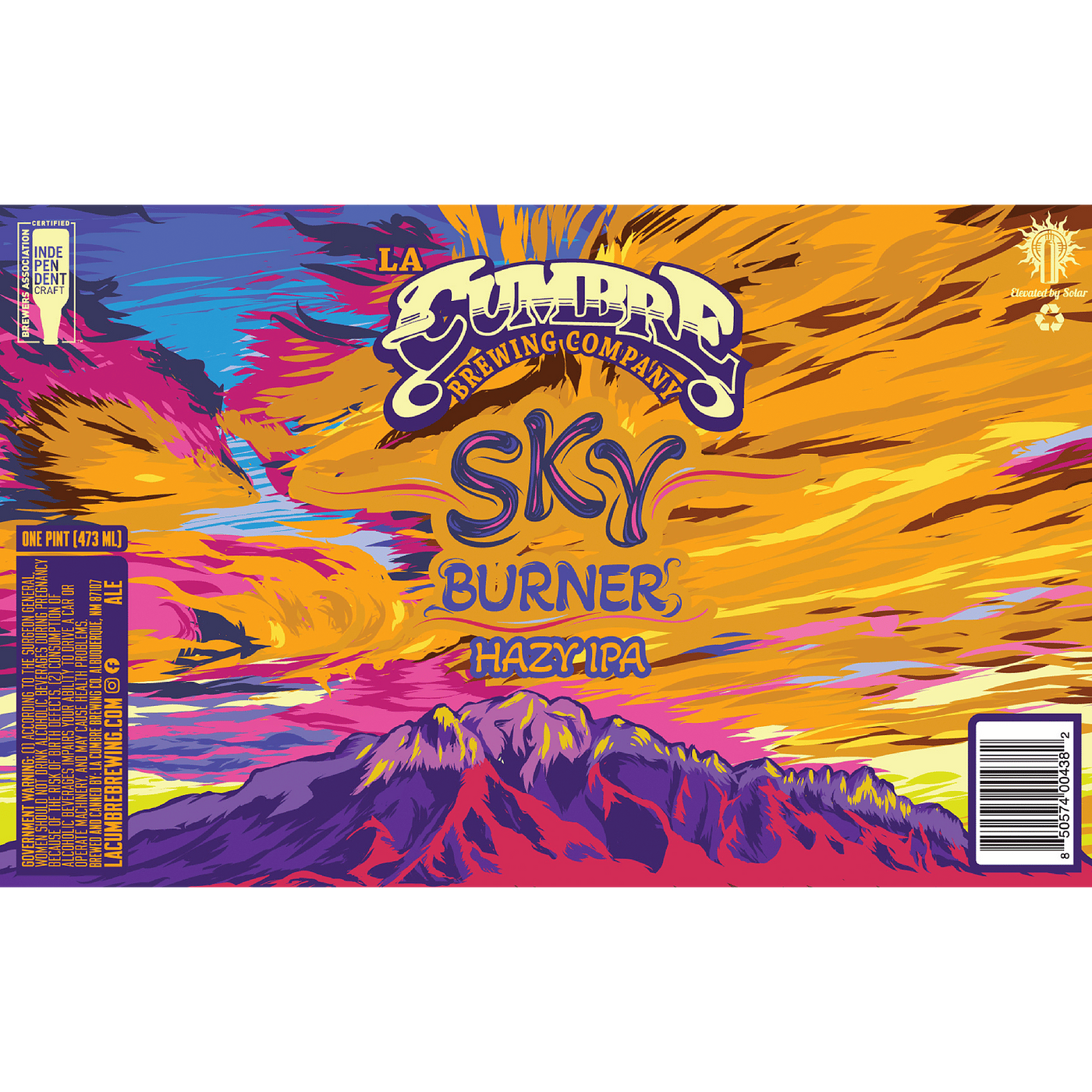 Sky Burner Hazy IPA by La Cumbre Brewing Co