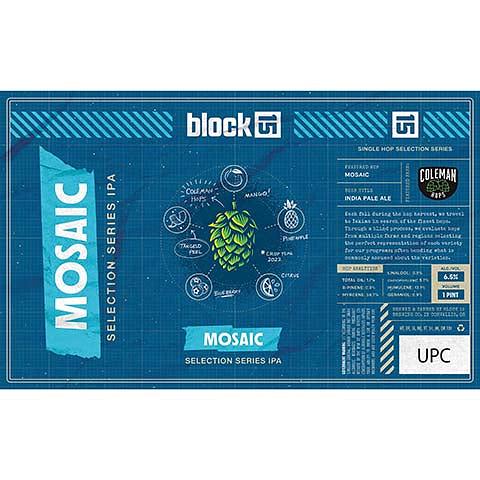 Mosaic IPA by Big Block Brewing
