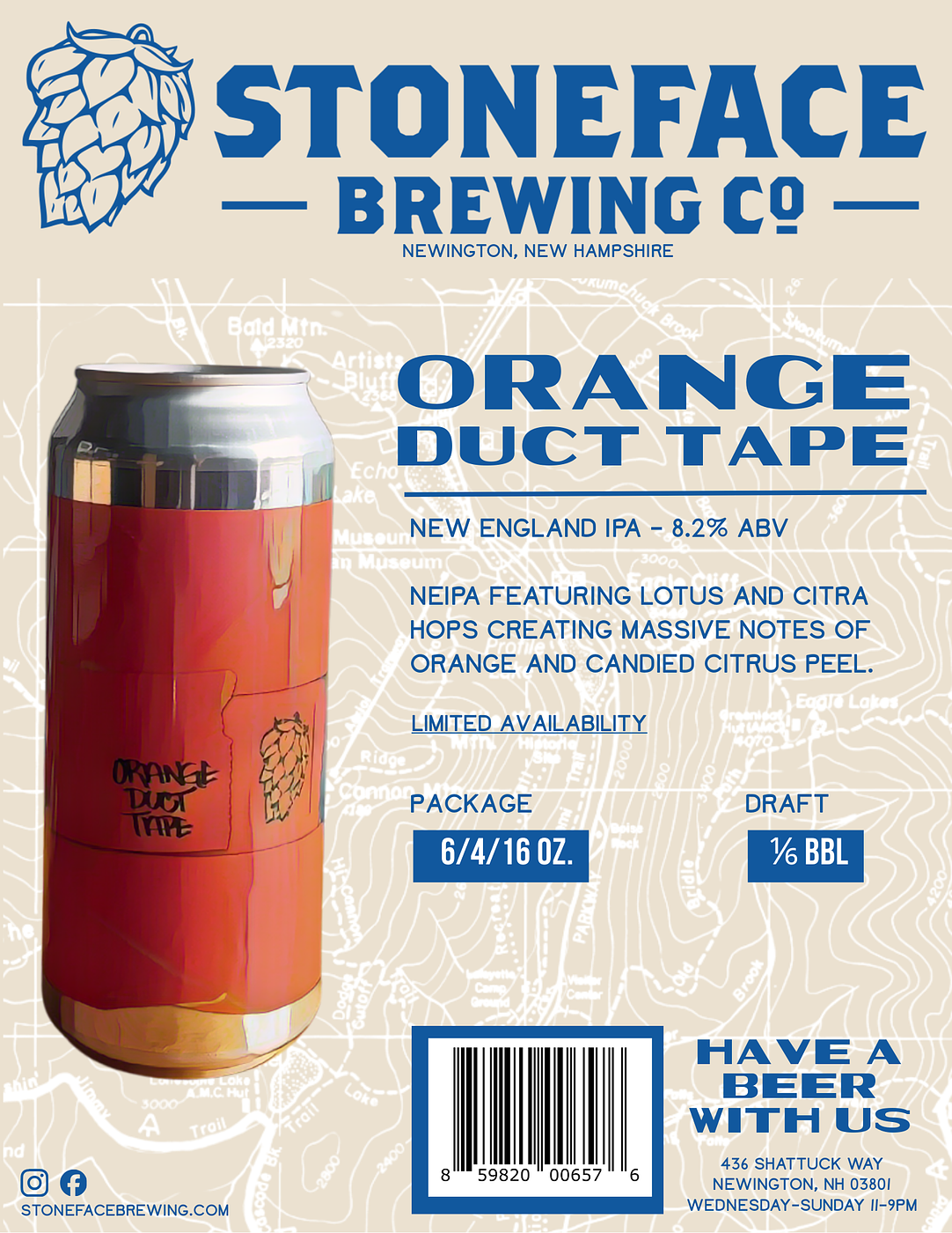 Orange Duct Tape by Stoneface Brewing Co
