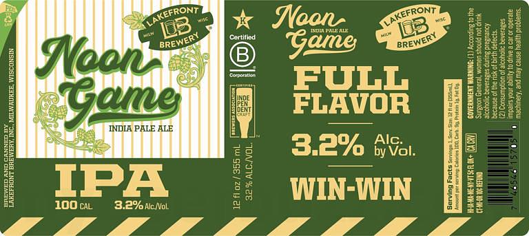 Noon Game by Lakefront Brewery Inc