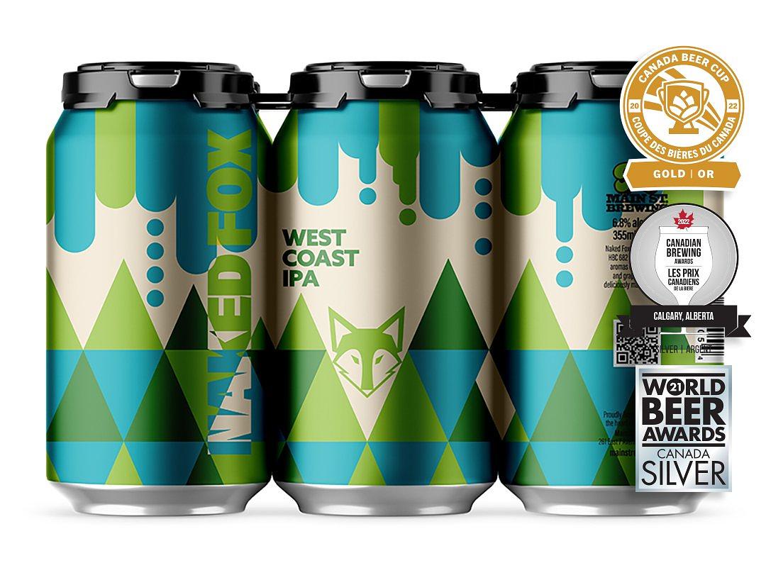 NAKED FOX West Coast IPA by Main Street Brewing Company