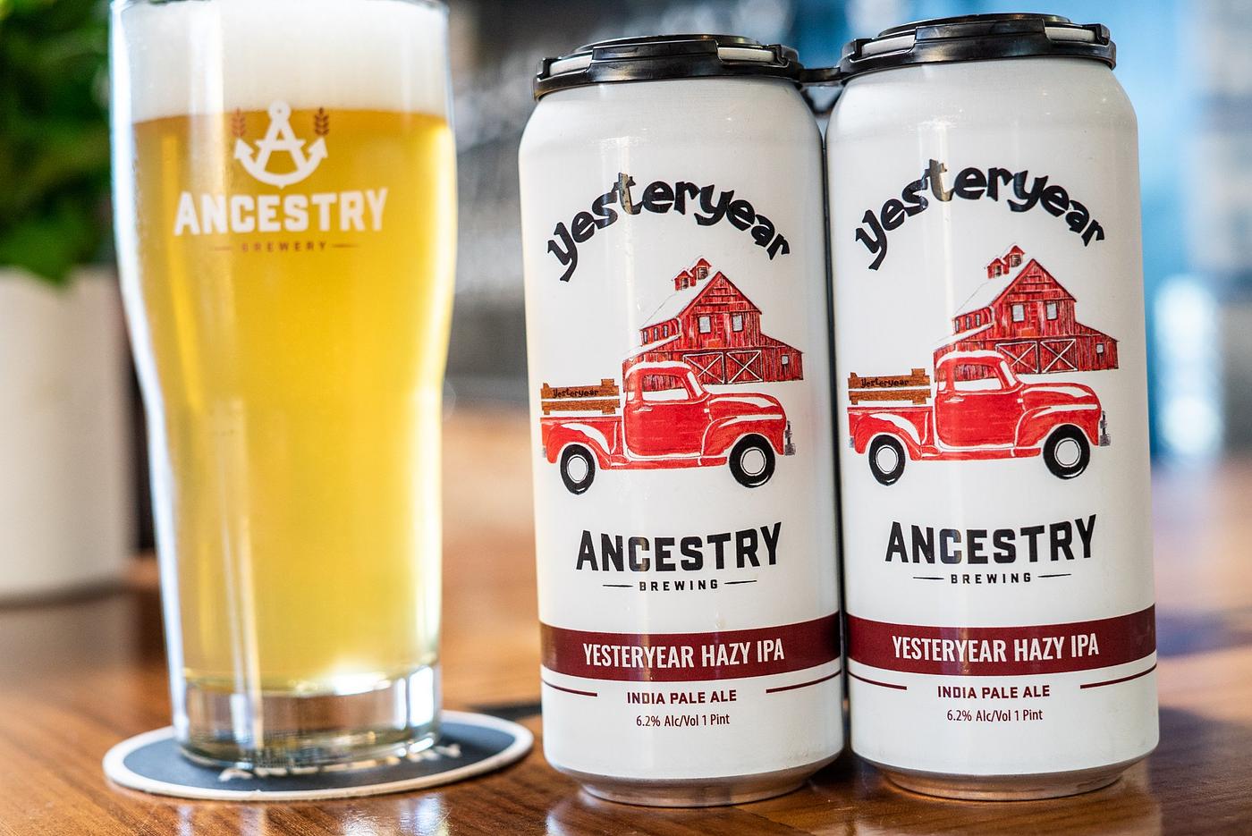 Yesteryear Hazy IPA by Ancestry Brewery