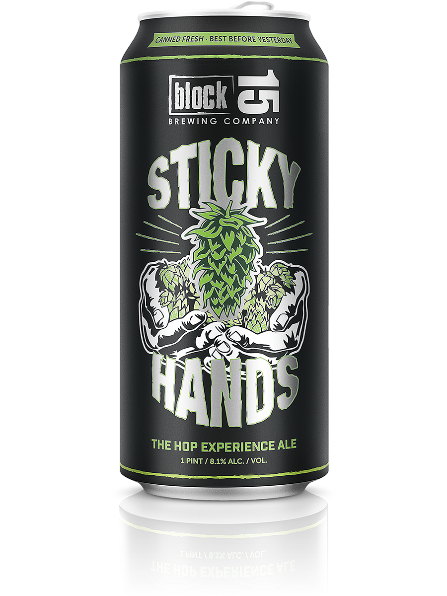 Sticky Hands by Block 15 Brewery & Tap Room