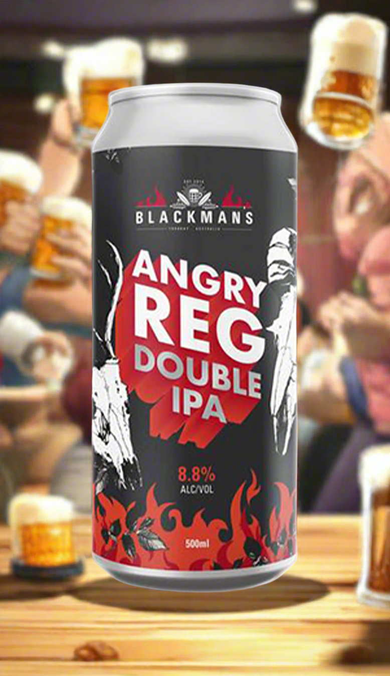 Angry Reg Double IPA by Blackman’s Brewery