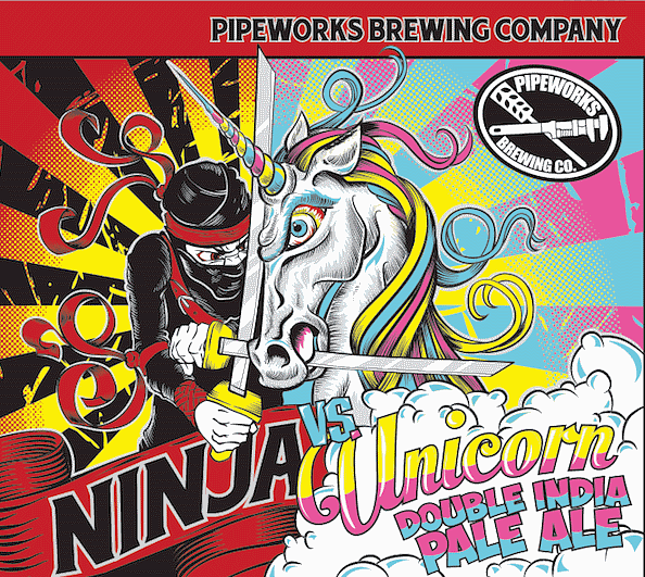 Ninja vs Unicorn by Pipeworks Brewing